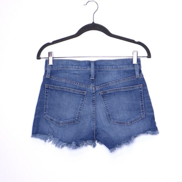 J.CREW Mid-Rise Denim Short Squash Wash Cut Off Light Raw Hem Women's 25 - Picture 3 of 12